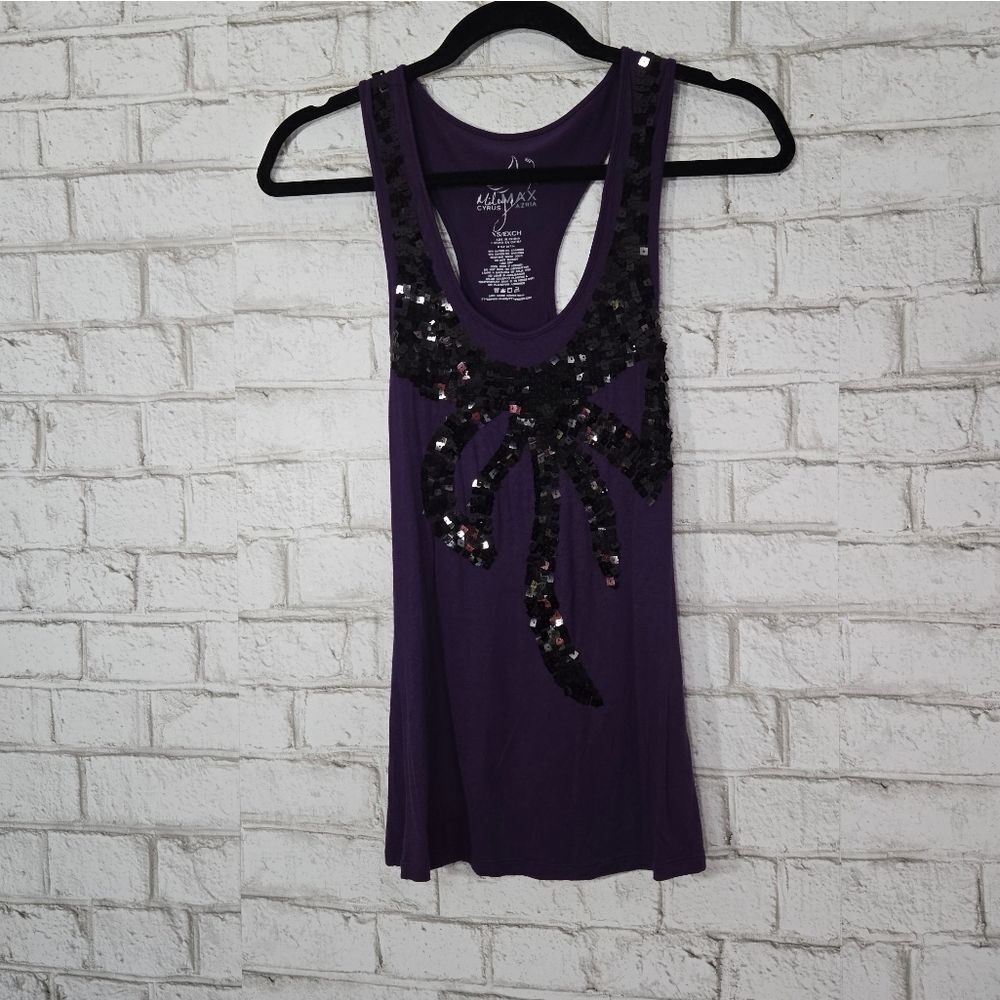 Miley Cyrus sequin tank top